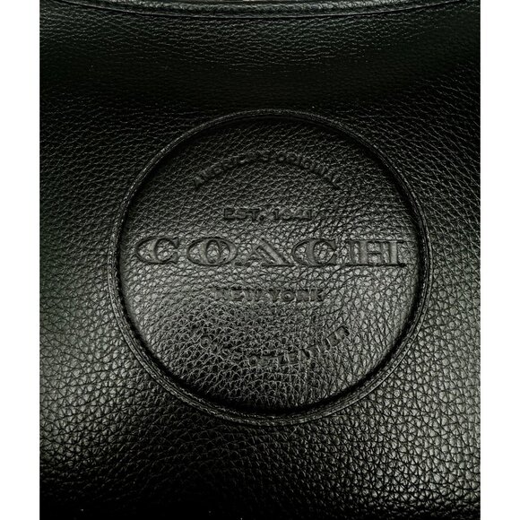 Coach Dempsey File Bag Black Pebble Leather Crossbody NWOT C2232 - Picture 8 of 16